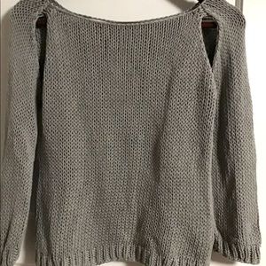 Wool & The Gang Women’s Sweater Gray Knit Peruvian